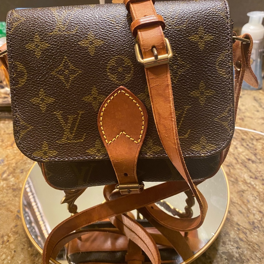 Vintage Louis Vuitton Brown Monogram Crossbody Bag. In good preown condition